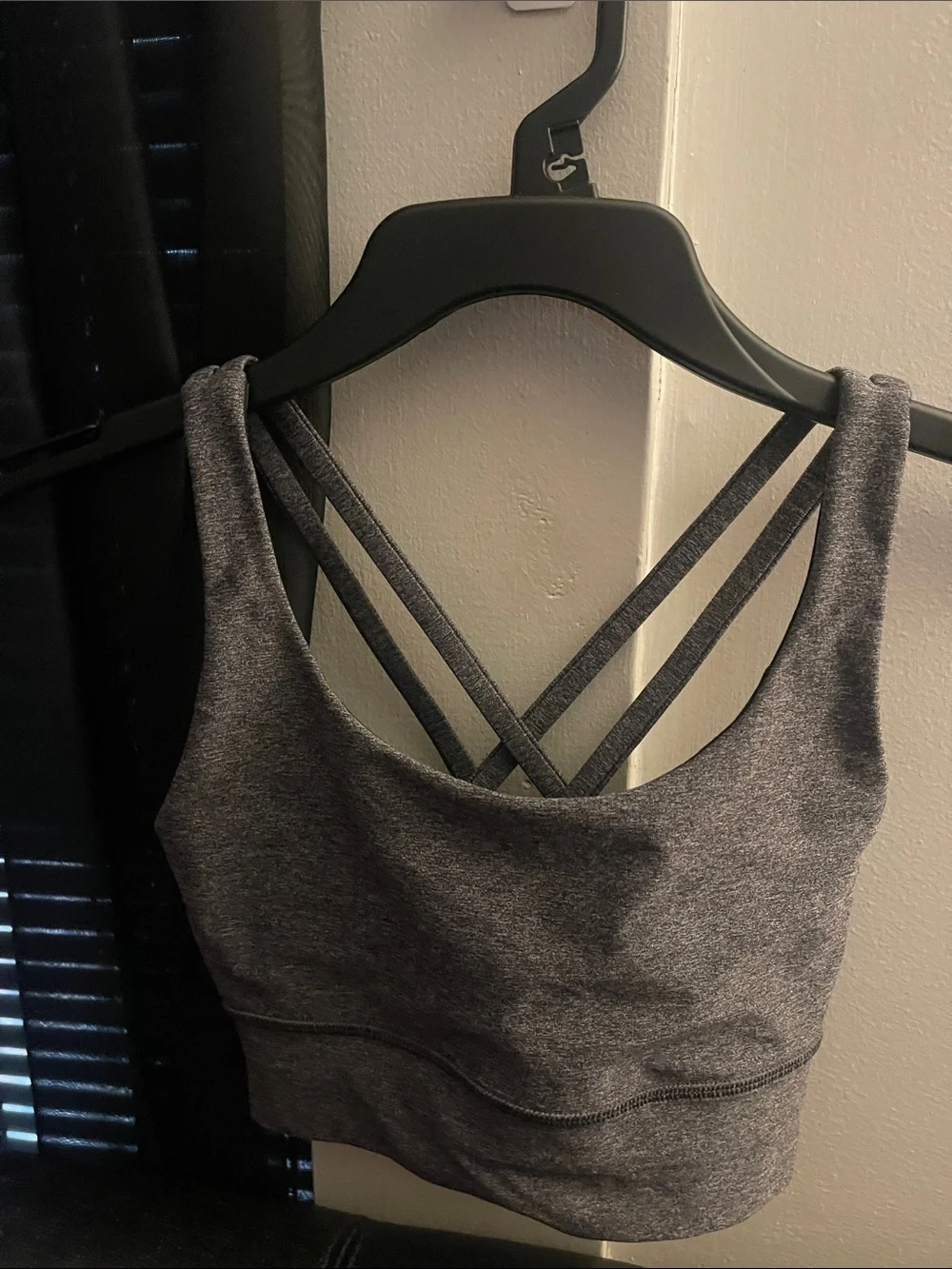 Lululemon Women’s Energy Bra *Long Line Heathered Black Size 2 NWOT